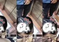 Đang public bú cu trong thang máy thì bất ngờ có người lạ vào em vẫn hồn nhiên mặc kệ