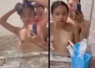 Đôi bạn trẻ làm tình trước gương