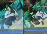 Em gái bú cu bạn trai trong quán trà sữa