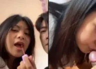 Em gái tô son trước khi cưỡi ngựa bú cu