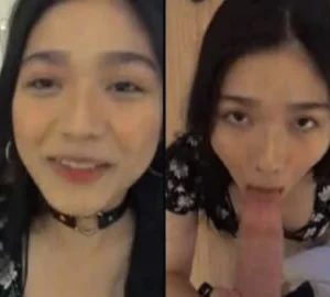 Em gái xinh thích thú vì được bú cặc to