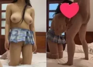 Em yêu chưa tròn 18 và cặp vú mướp trốn học vào nhà nghỉ phịch nhau với anh trai nắng | VIET69