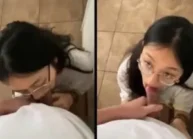 Lén lút cho em kính cận bú cu