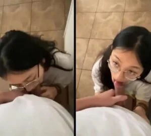 Lén lút cho em kính cận bú cu