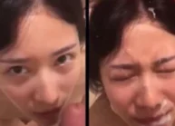 Tinh trùng bắn như mưa vào mặt em